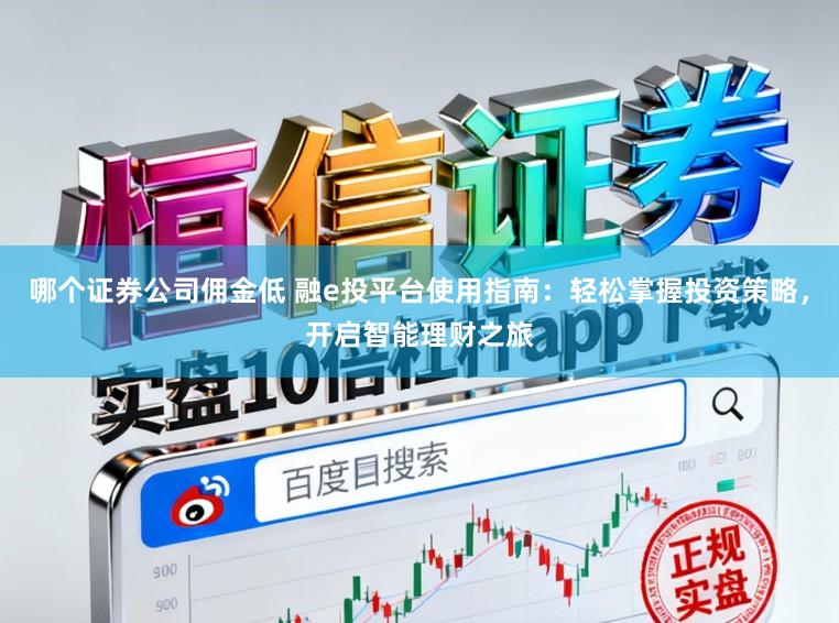 哪个证券公司佣金低 融e投平台使用指南：轻松掌握投资策略，开启智能理财之旅